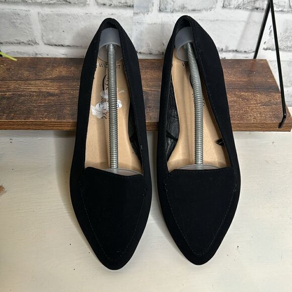 CityClassified Comfort Faux Suede Velvet Flats Wide 7.5W - Picture 4 of 8
